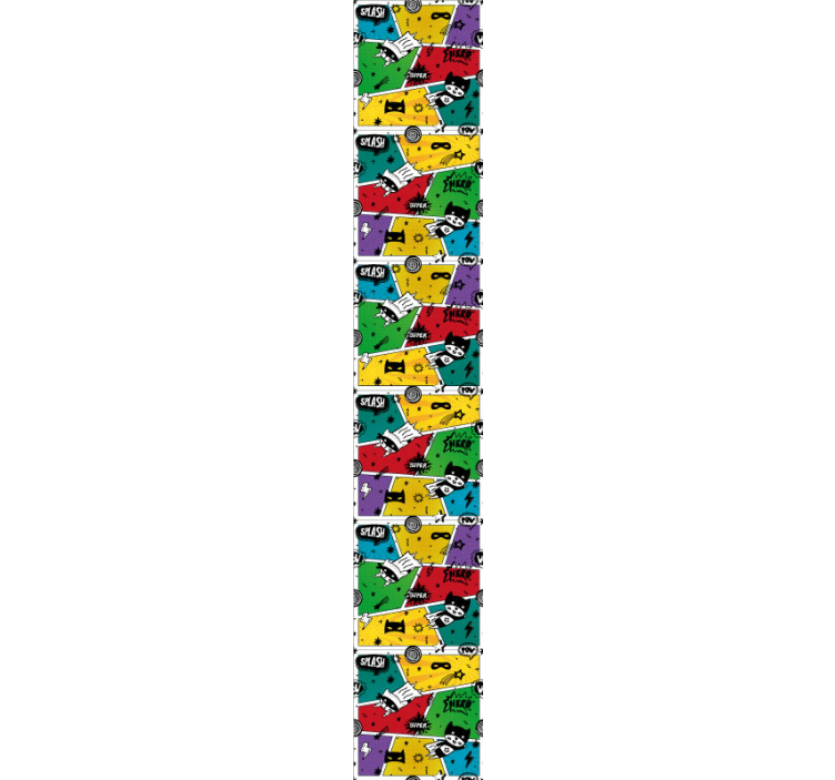 Stripfiguren behangpapier kinderkamer - TenStickers
