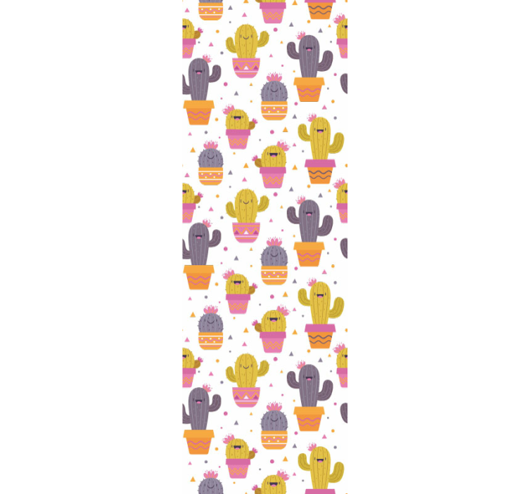 Baby blije cactus behangpapier kinderkamer - TenStickers