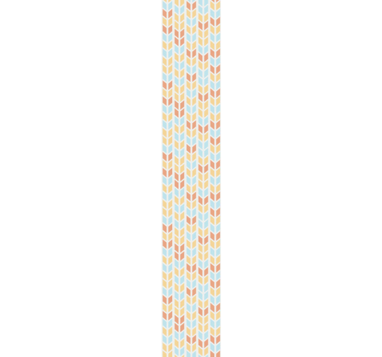 Blauwe en beige pijlen behang geometrisch - TenStickers