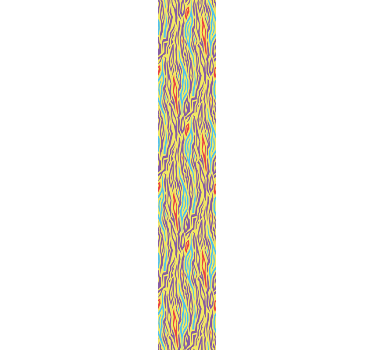 Kleurrijke golven behang abstract - TenStickers