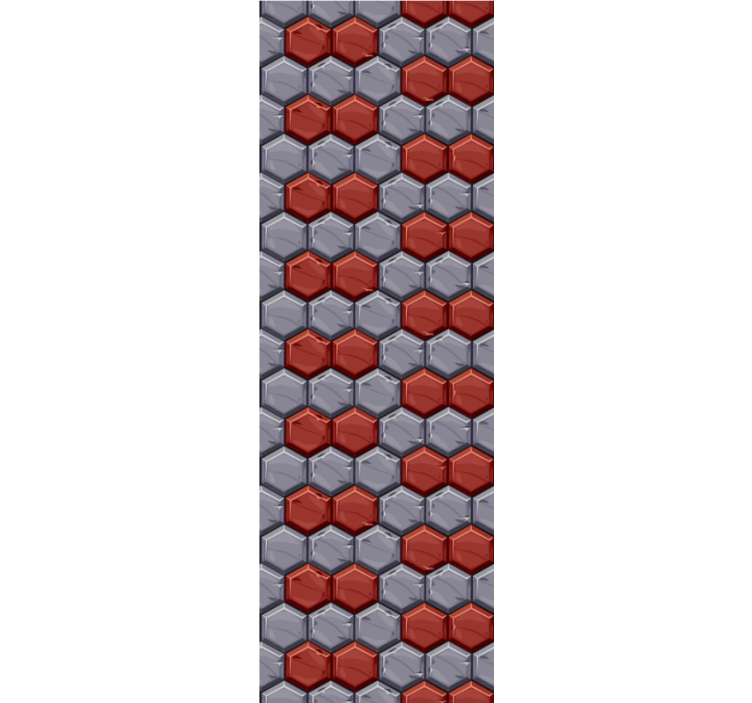 Zeshoekige harmonie behang geometrisch - TenStickers