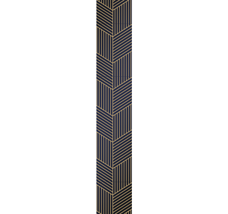 Hoekig geometrisch motief behang geometrisch - TenStickers