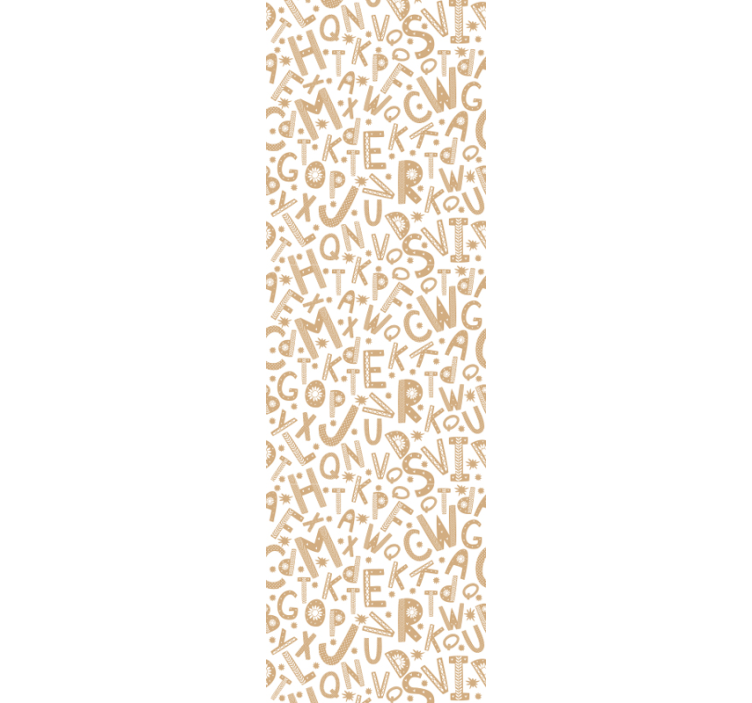 Alfabet patroon behang letters - TenStickers