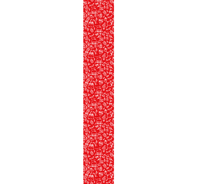 Rood bloemmotief behangpapier natuur - TenStickers