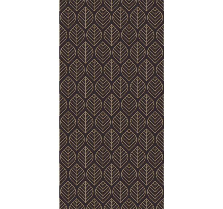 Elegant bladpatroon behang bladeren - TenStickers