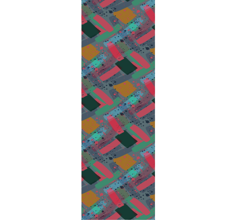 Behang vierkantjes patroonfusie - TenStickers