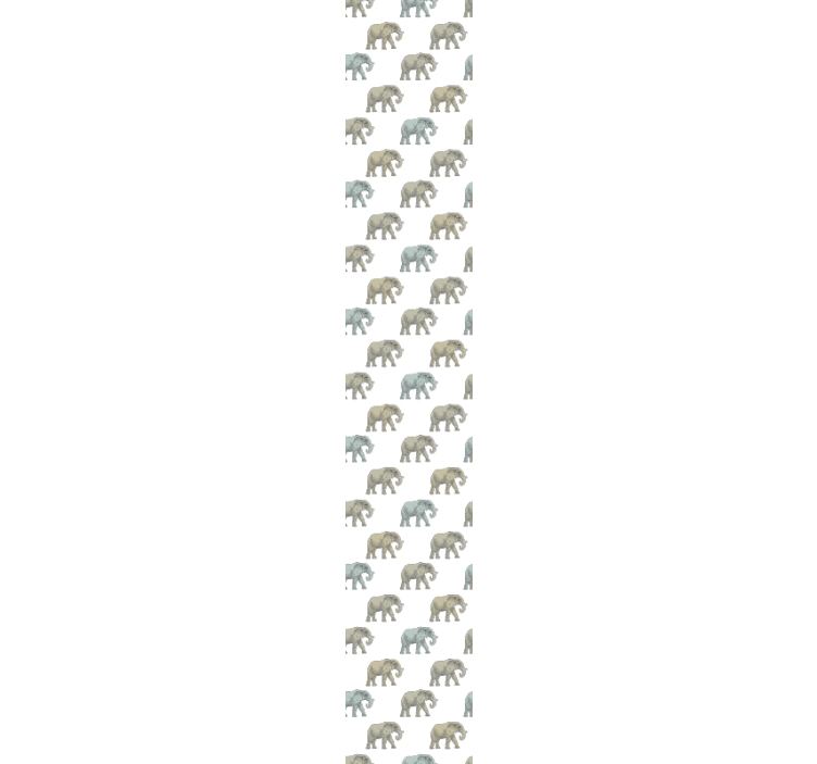 Olifantenparade olifanten behang - TenStickers