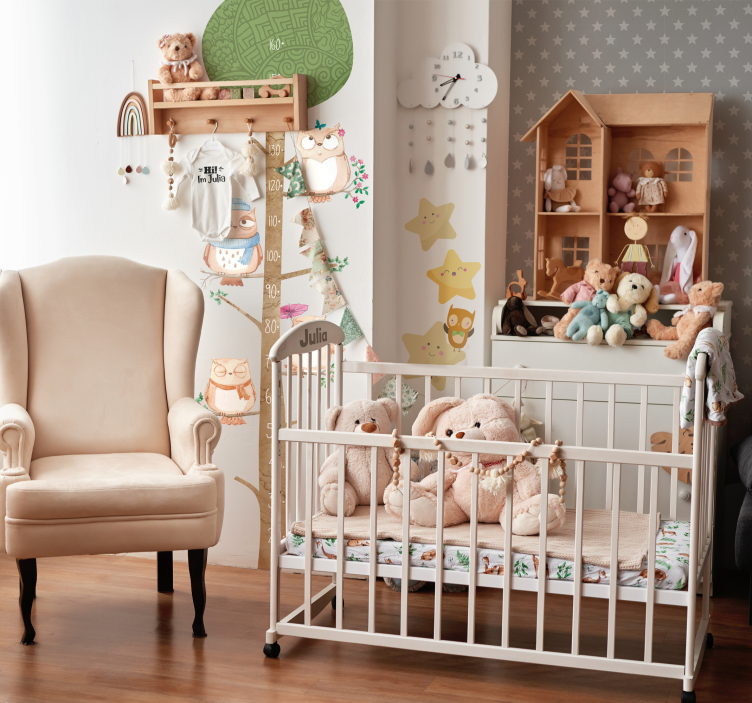 Eenvoud van sterpatroon behang sterren - TenStickers