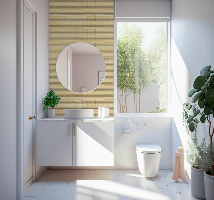 Baksteenmotief behang baksteen - TenStickers