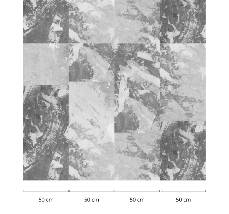 Mooi behang met lichtgrijze blokken - TenStickers