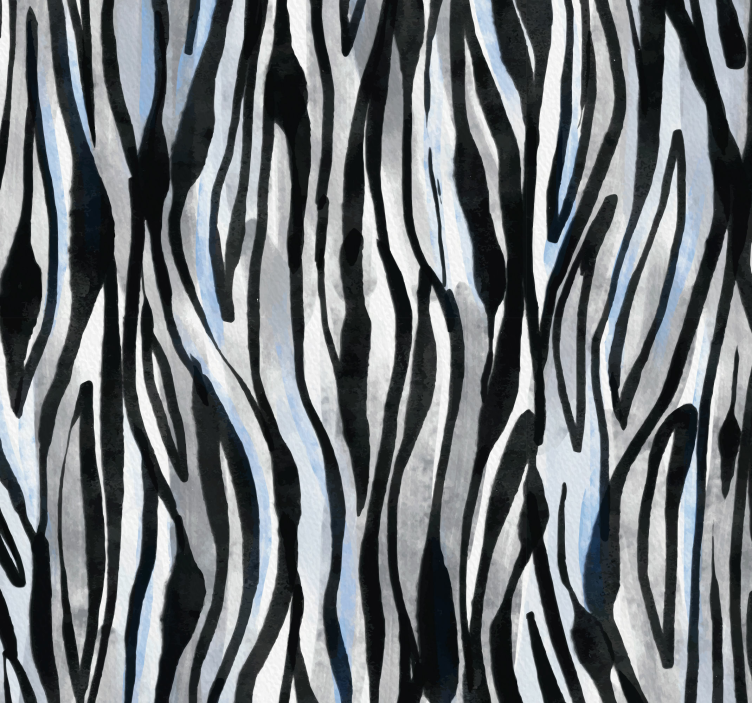 Zebra behang zebra streep canvas - TenStickers
