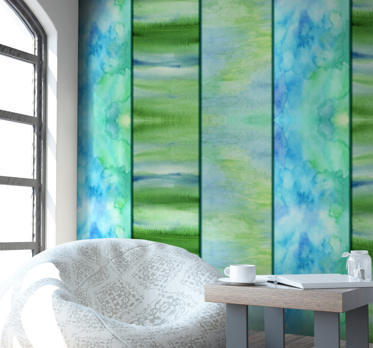 Abstracte aquarel behang abstract - TenStickers