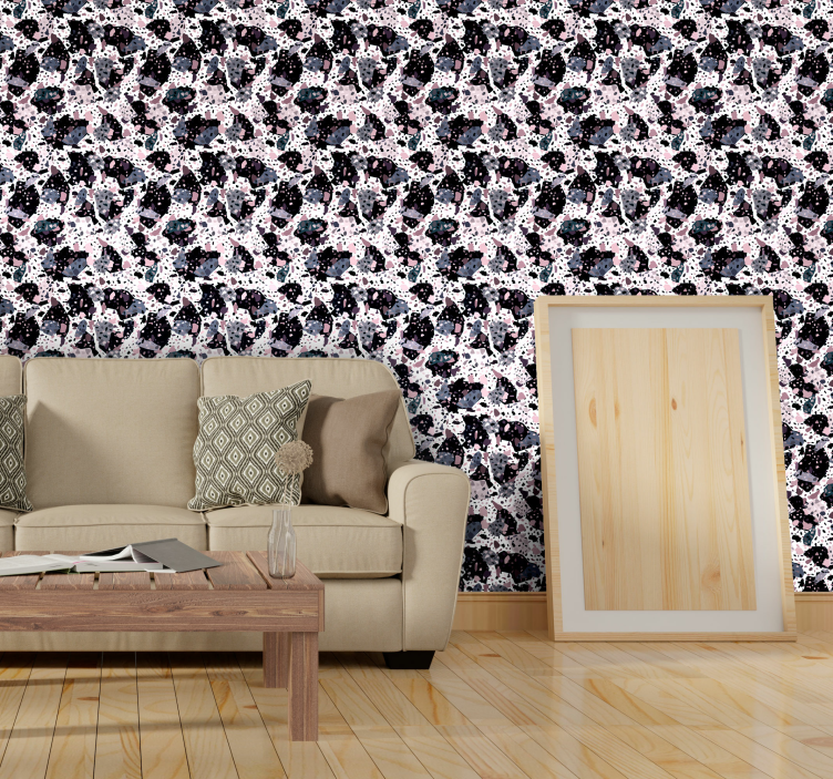 Abstracte camouflage behang abstract - TenStickers