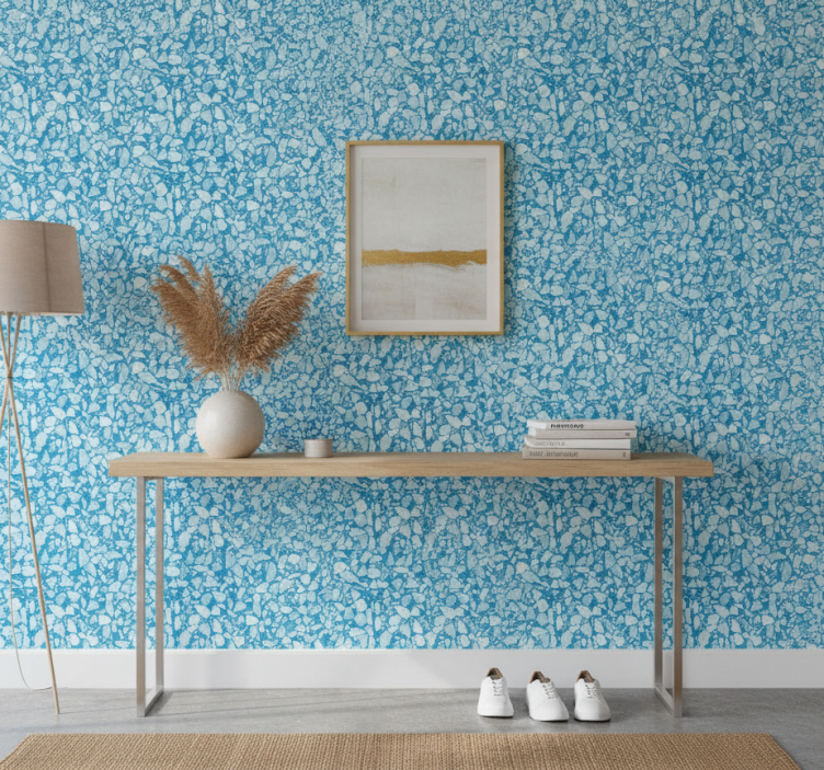 Bakstenen behang chill azure mozaïek - TenStickers