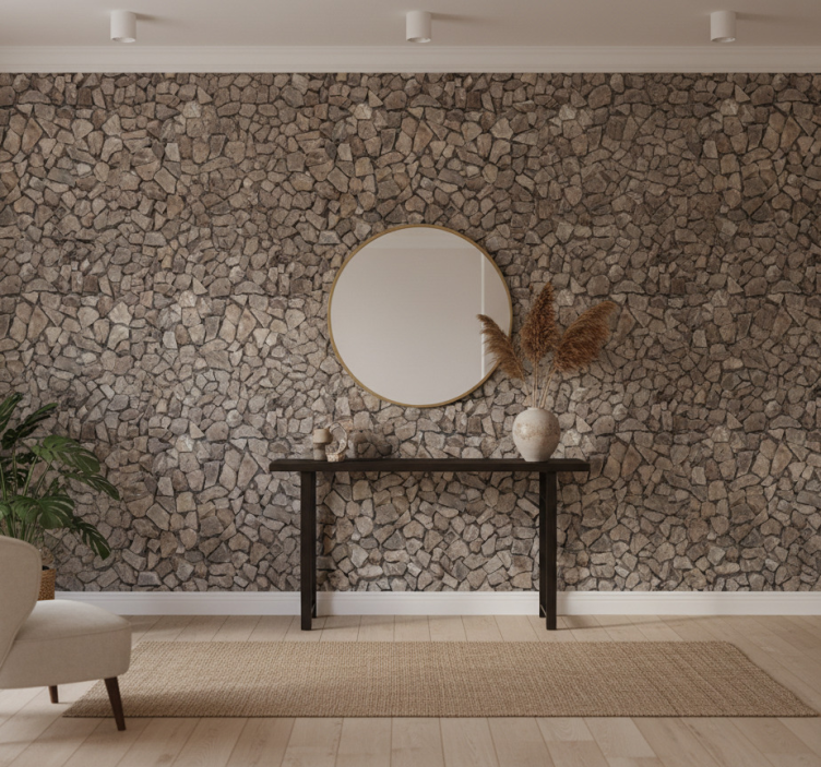 Bakstenen behang klinkerpad - TenStickers