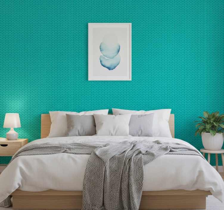 Behang andere patronen blauwe touwen - TenStickers