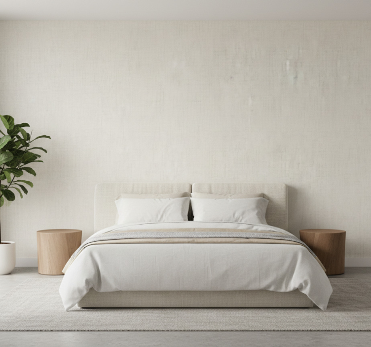 Behang andere patronen neutrale linnen textuur - TenStickers