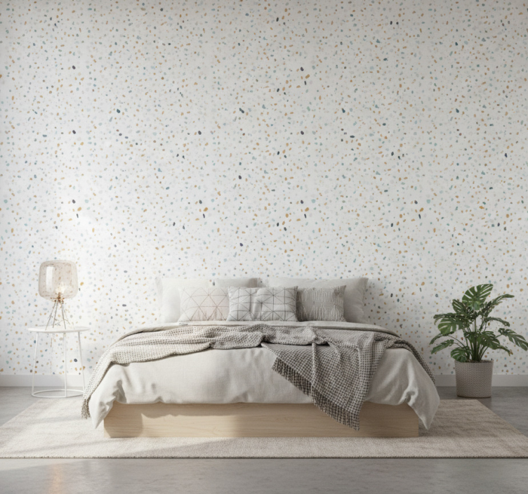 Behang andere patronen nordic stijl terrazzo - TenStickers