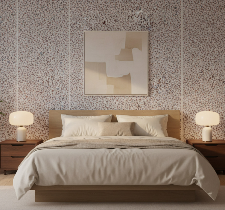 Behang andere patronen terrazzo grijs kleur - TenStickers