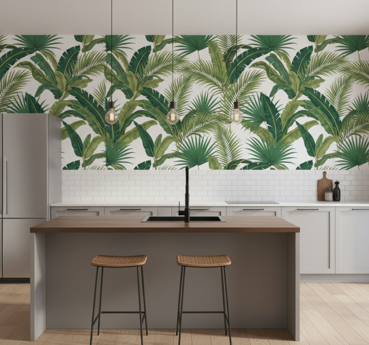 Behang bladeren jungle luxe palmen - TenStickers