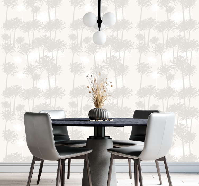 Behang boom silhouettenbos - TenStickers