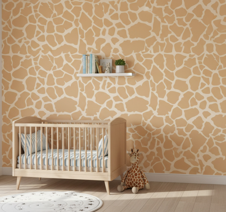 Behang dieren giraffe print - TenStickers