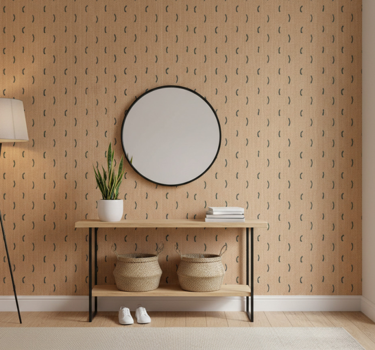 Behang dieren jute beige imitatie - TenStickers