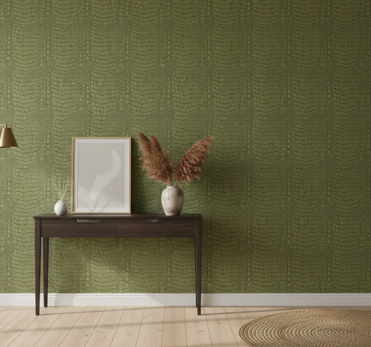 Behang dieren krokodillenleer patroon - TenStickers