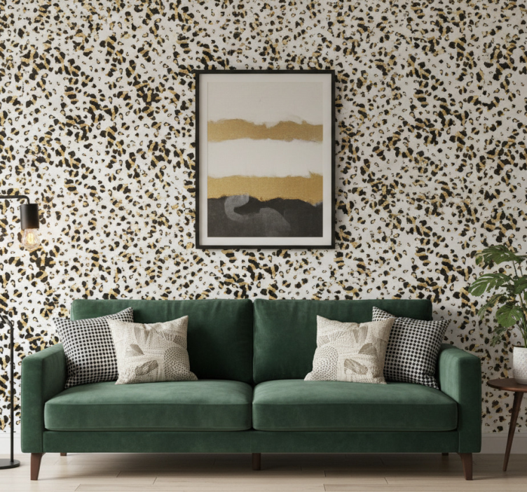Behang dieren leopardprint dierlijke huid design - TenStickers