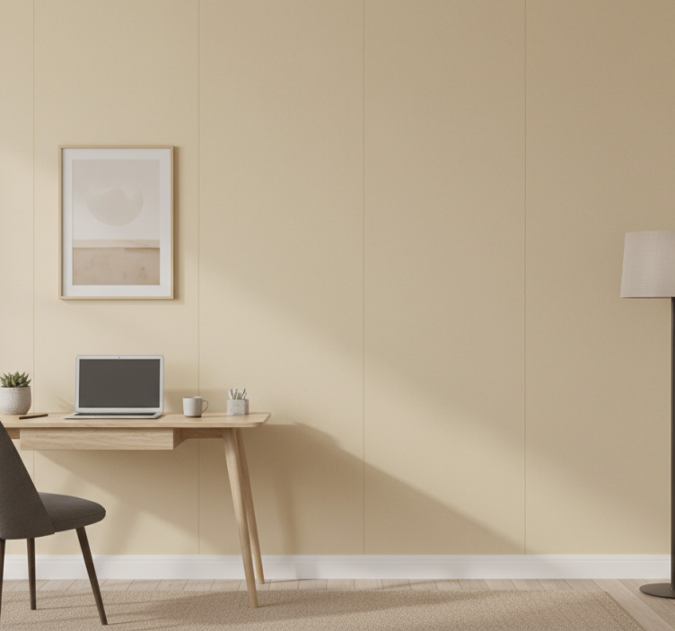 Behang kantoor simple beige - TenStickers