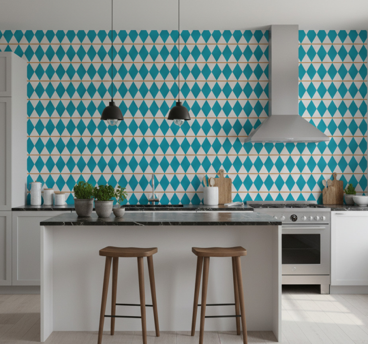 Behang keuken in zweeds design - TenStickers
