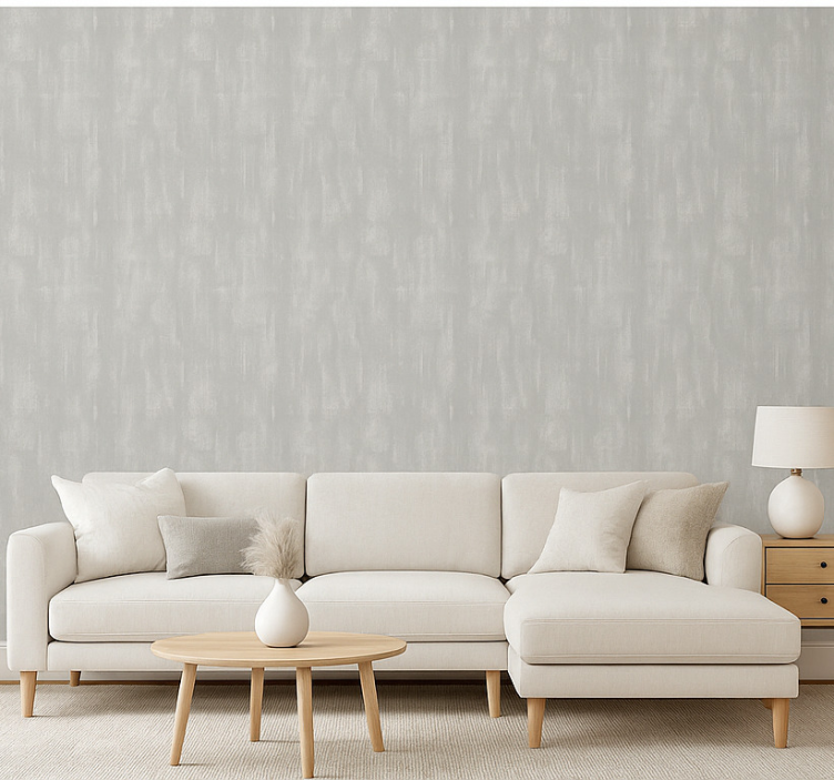 Behang woonkamer coole grijze betonstructuur - TenStickers