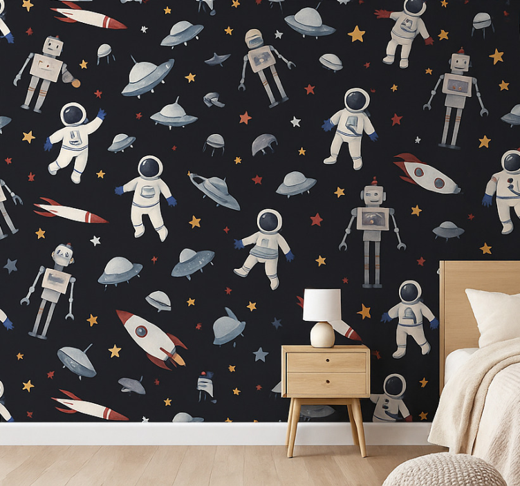 Behangpapier kinderkamer cosmic kids - TenStickers
