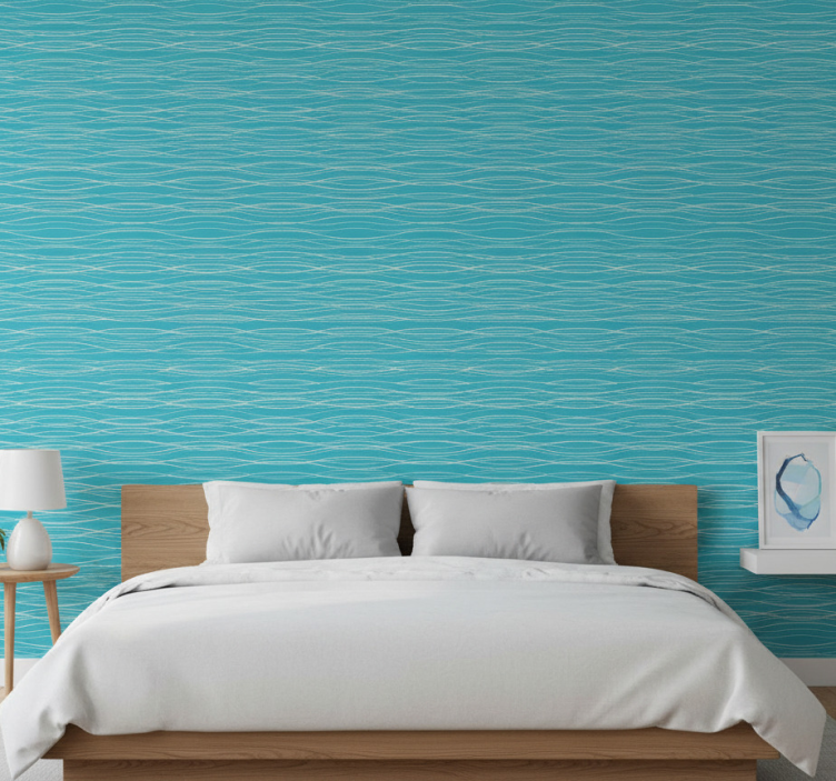 Slaapkamer behang met natuurlijk zeewater - TenStickers