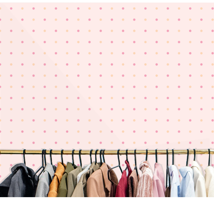 Delicaat stippenpatroon stippenbehang - TenStickers