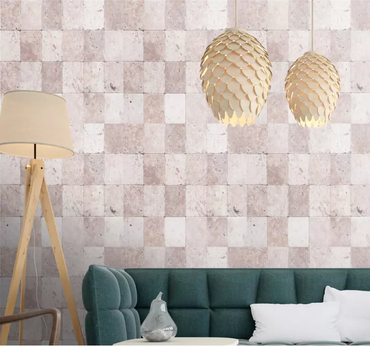 Elegant gestructureerd oppervlak marmeren behang - TenStickers