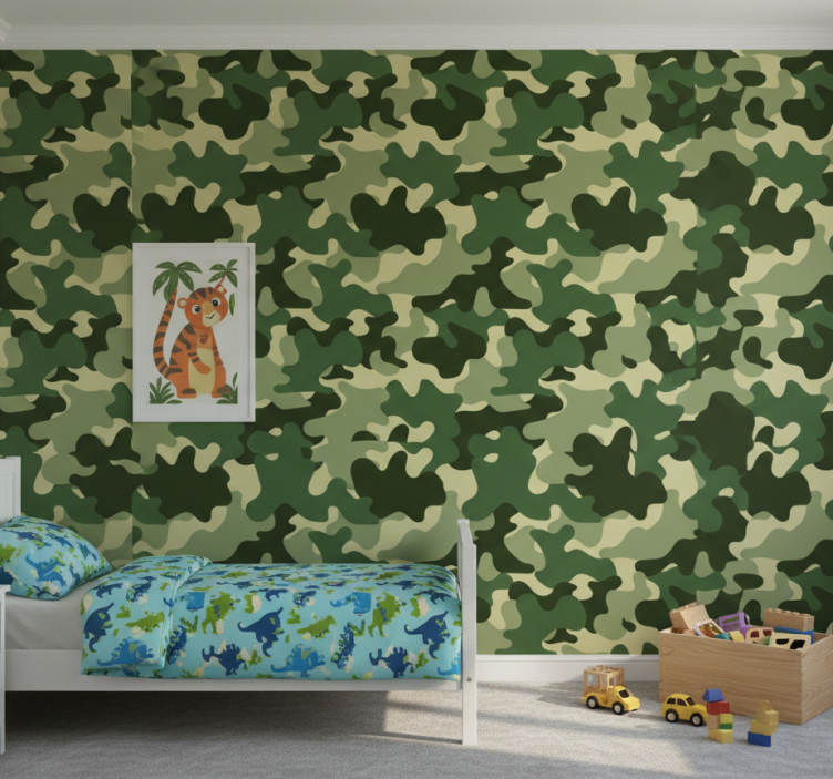 Fotobehang natuur camo patroon print - TenStickers