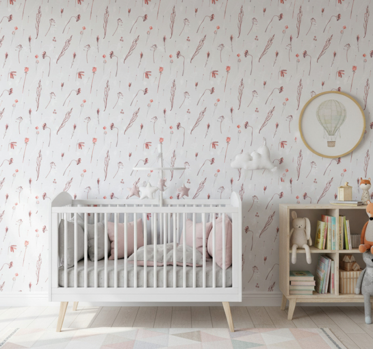 Fotobehang natuur delicaat bloemmotief - TenStickers