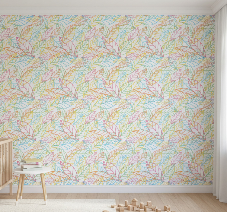 Fotobehang natuur levende bladcomponenten - TenStickers