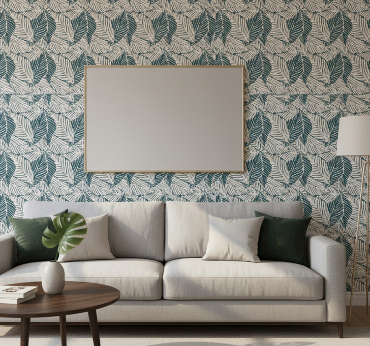 Fotobehang natuur weelderige bladenpatronen - TenStickers