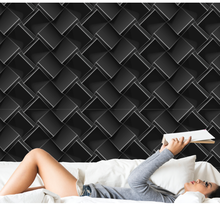 Geometrische complexiteit behang geometrisch - TenStickers