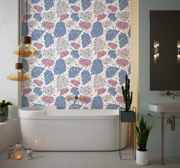 Gespikkeld terrazzo stippenbehang - TenStickers