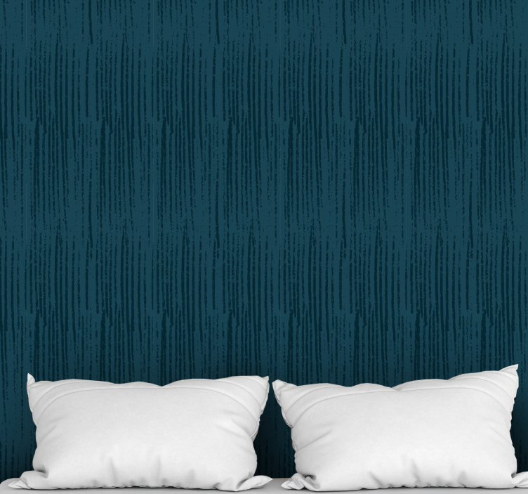 Getextureerd donkerblauw behang print - TenStickers