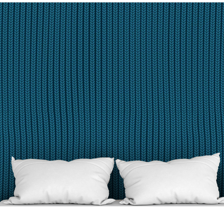 Gevlochten elegantie behang vierkantjes - TenStickers