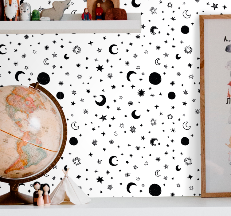 Hemelse nachthemel behang sterren - TenStickers