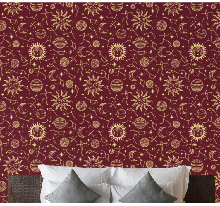 Hemelse patronen behang kunst - TenStickers