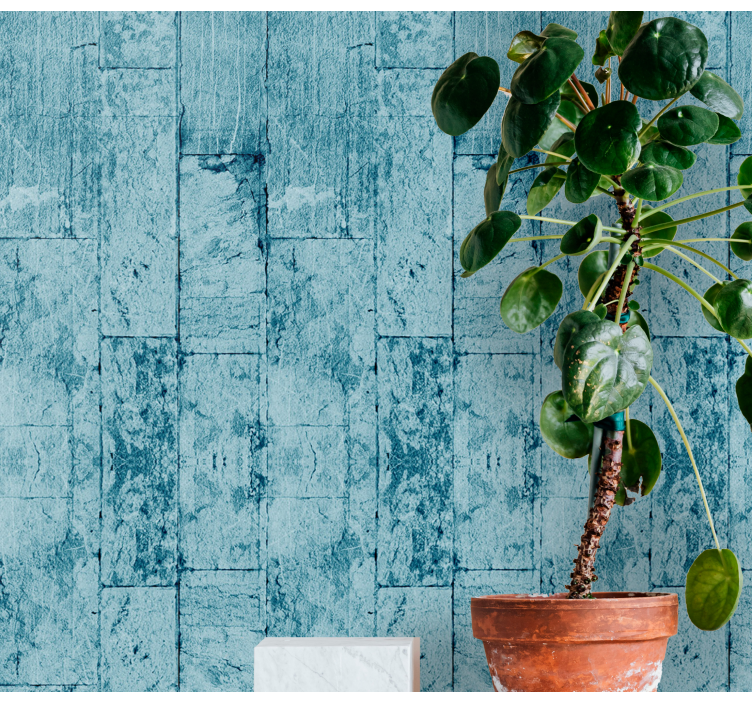 Illusie van gestructureerde baksteen behang baksteen - TenStickers