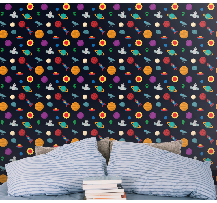 Kosmische avonturenscène behang sterren - TenStickers