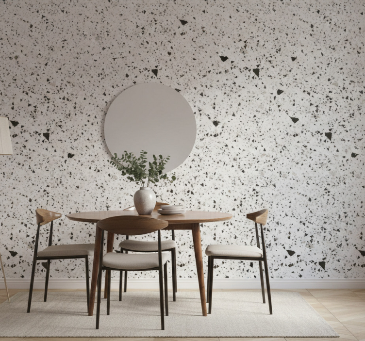 Marmeren behang terrazzo fragmentatie - TenStickers