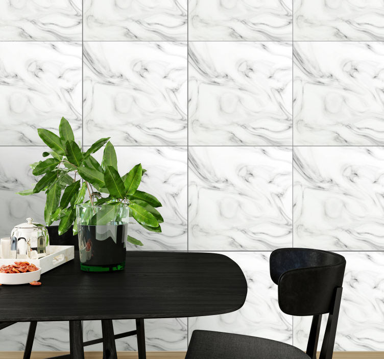 Marmeren wervelingen behang marmer - TenStickers